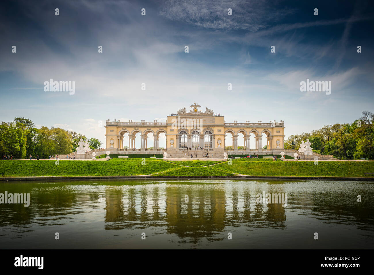 Europa, Österreich, Wien, Schloss, Palast, Schönbrunn, Gloriete, Schlosspark, Vienna, Austria, architettura, capitale Foto Stock