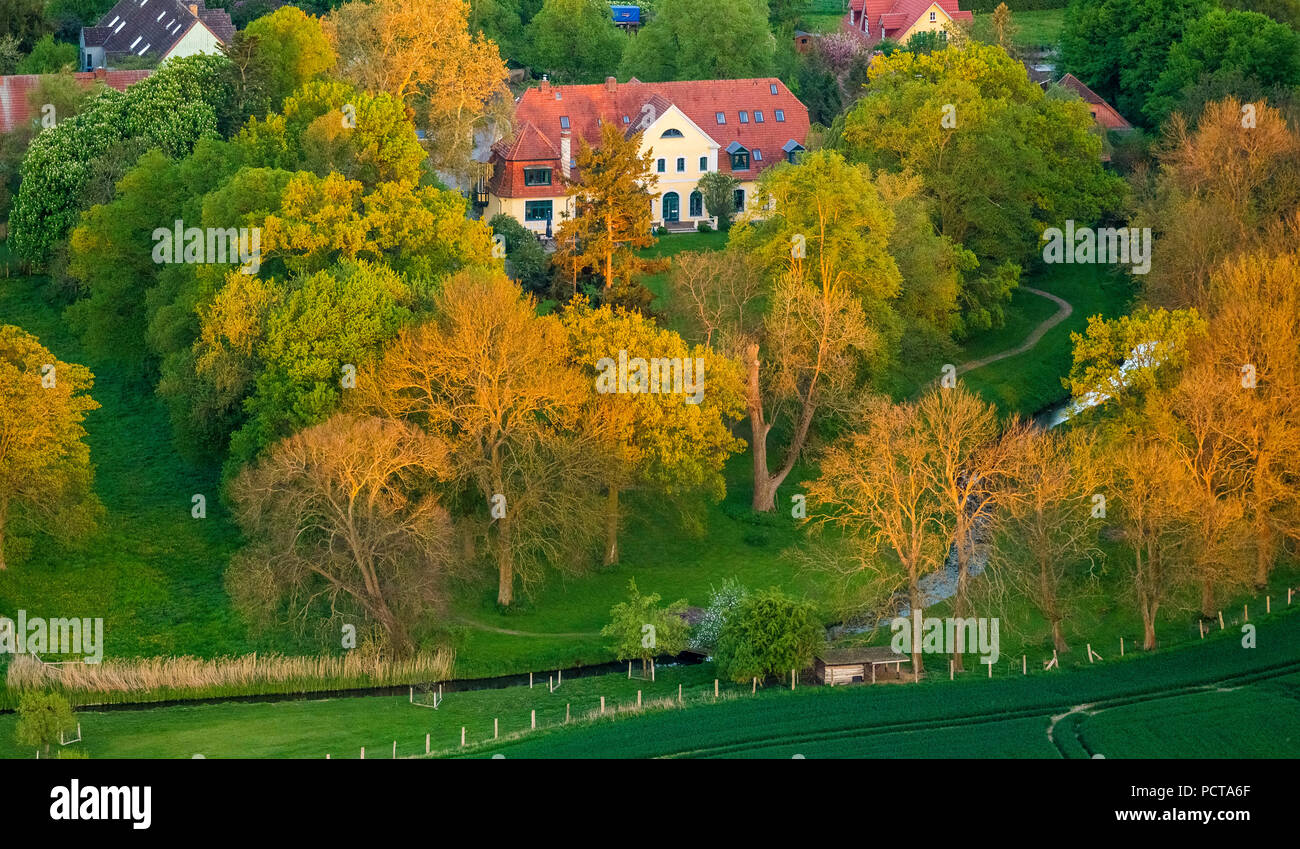 Solzow Manor Country Inn near Vipperow, Meclemburgo Lake Plateau, Meclemburgo-Pomerania Occidentale, Germania Foto Stock
