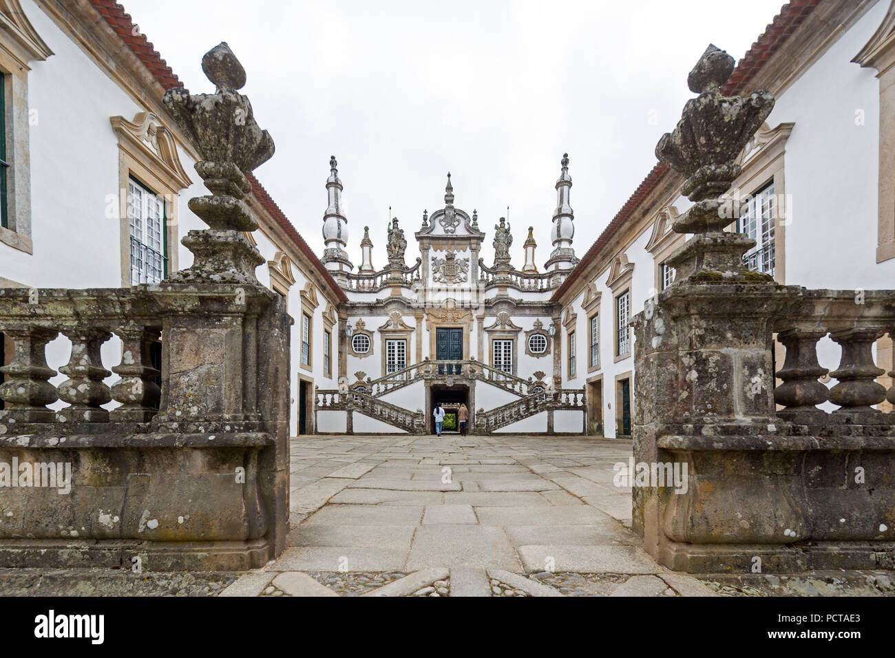 Casa de Mateus, palazzo con ampi giardini, Vila Real Vila Real district, Portogallo, Europa Foto Stock