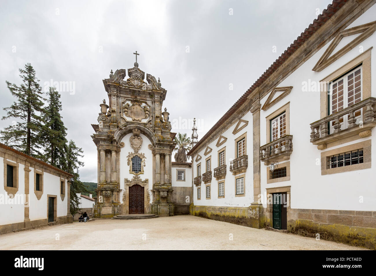 Casa de Mateus, palazzo con ampi giardini, Vila Real Vila Real district, Portogallo, Europa Foto Stock