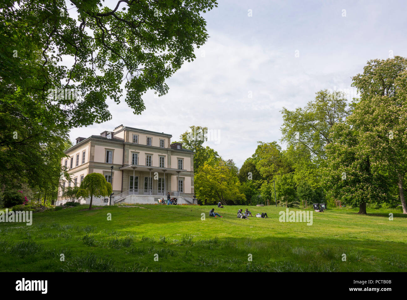 Accademia per i Diritti Umani Villa Moynier e Parco Moynier, Ginevra, il Cantone di Ginevra, Svizzera Occidentale, Svizzera Foto Stock