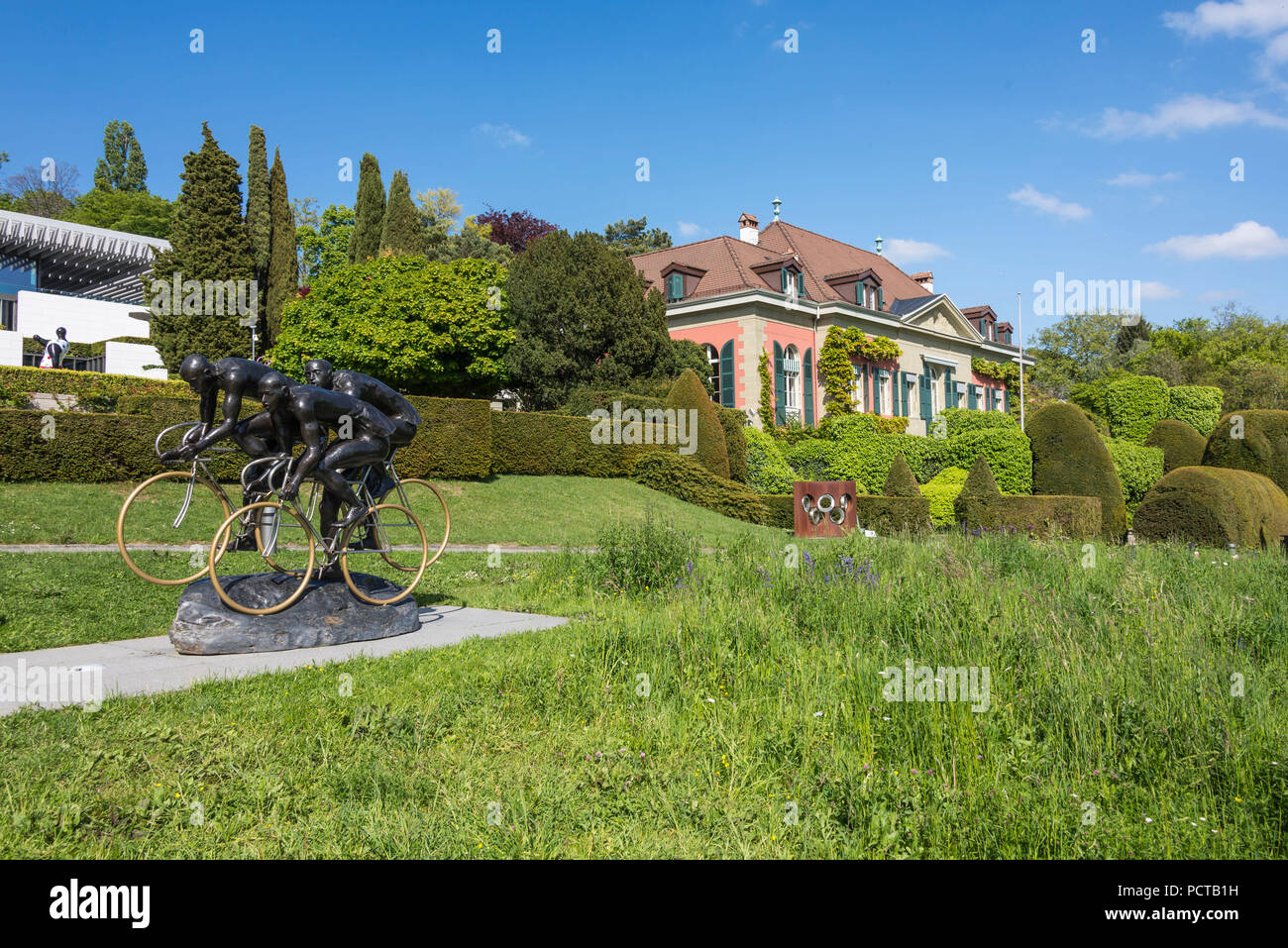 Museo olimpico le Musée Olympique, Quai d'Ouchy, Losanna, nel Cantone di Vaud, Svizzera Occidentale, Svizzera Foto Stock