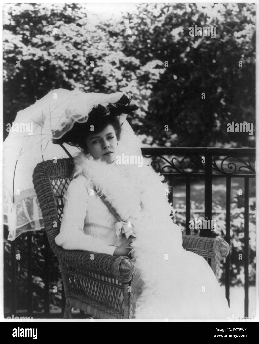 Alice (Roosevelt) Longworth, 1884-1980 Foto Stock