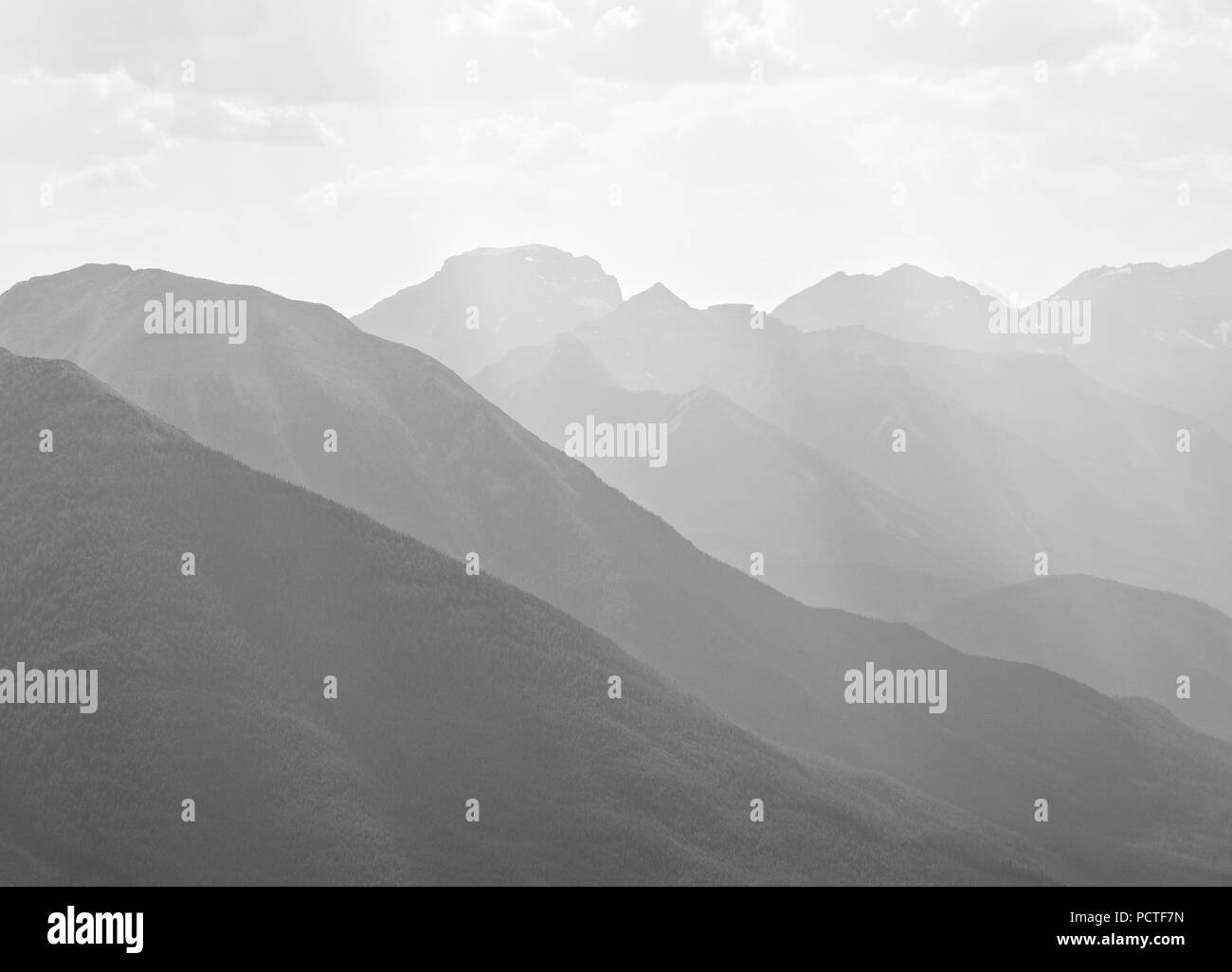 Raggi celeste il Parco Nazionale di Banff Alberta Canada Foto Stock