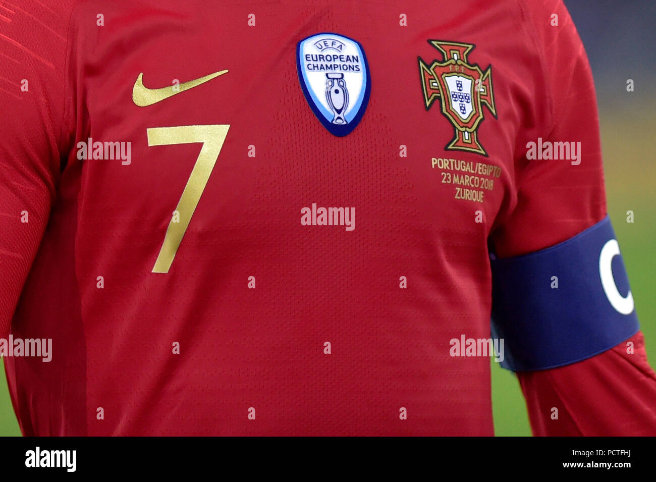 Testa e la spalla verticale Cristiano Ronaldo, Portogallo, Foto Stock