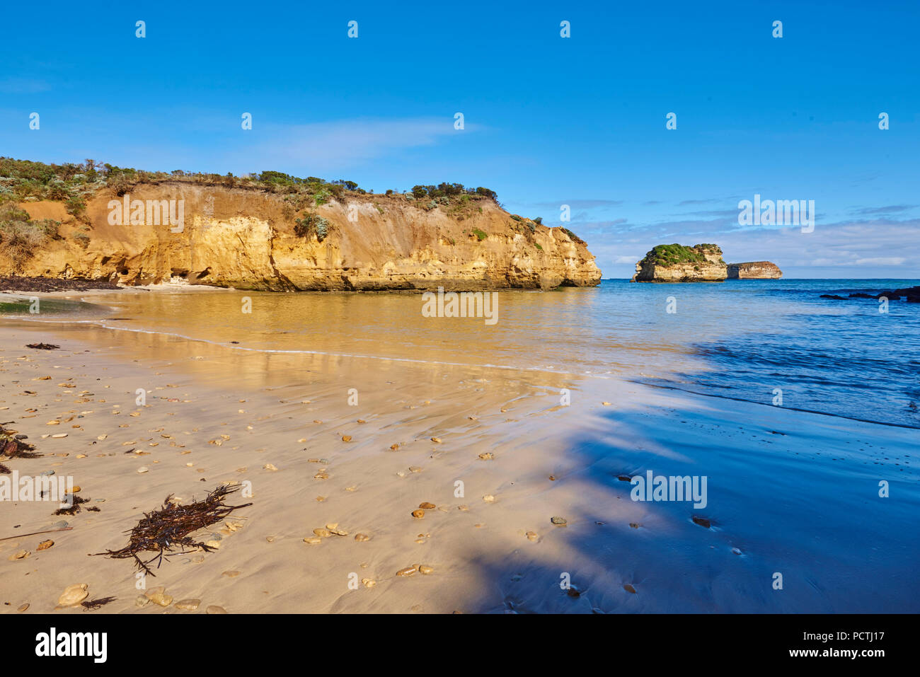 Bay of Islands (Warrnambool), Paesaggio, Great Ocean Road, Parco Nazionale di Port Campbell, Victoria, Australia, Oceania Foto Stock