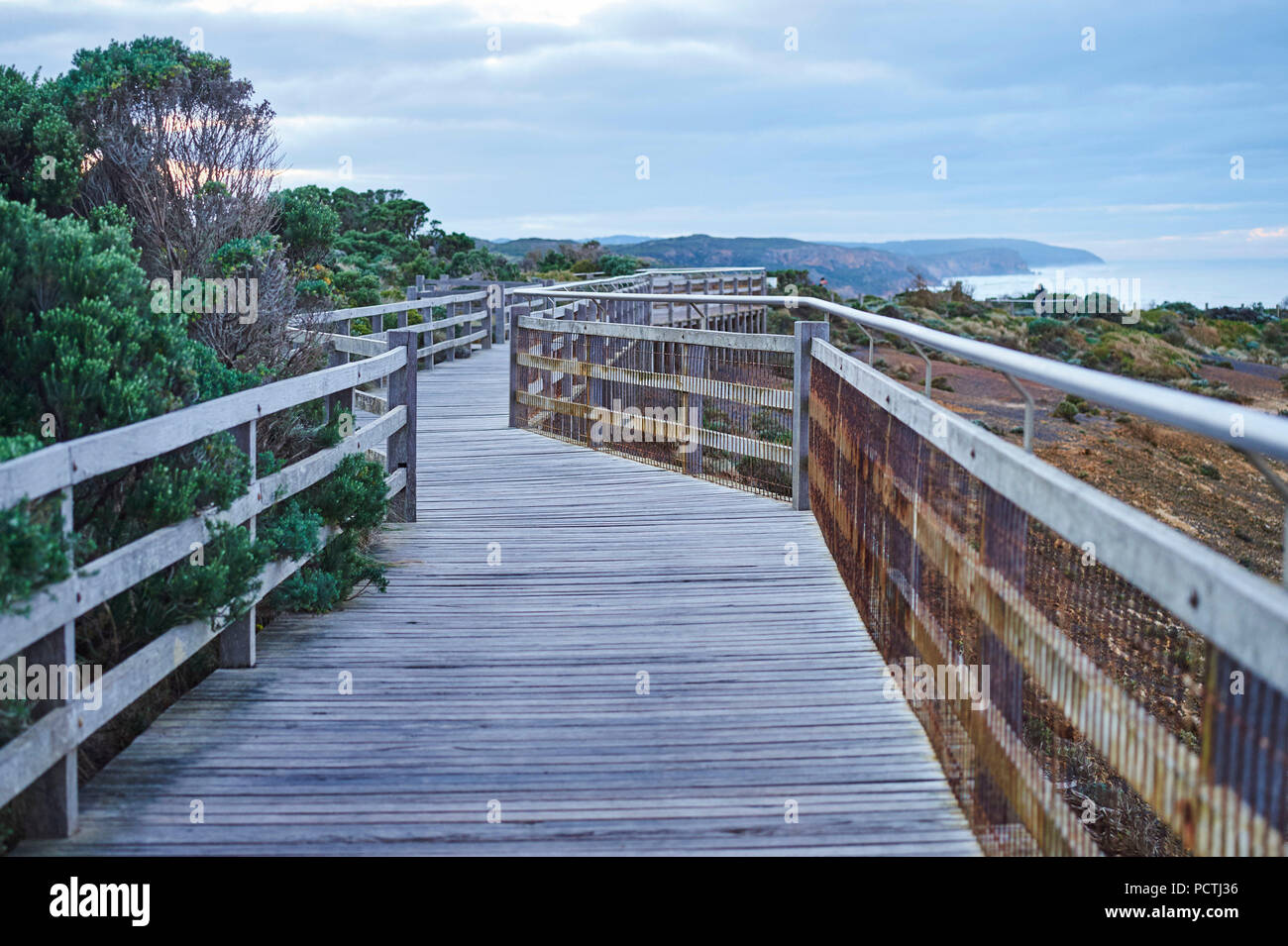 Percorso, dodici apostoli, Great Ocean Road, Parco Nazionale di Port Campbell, Victoria, Australia, Oceania Foto Stock