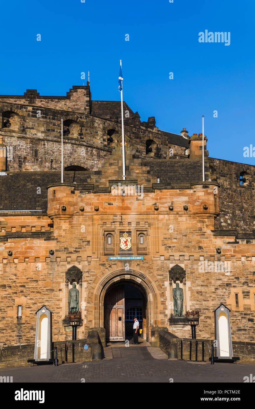 Gran Bretagna, Scozia, Edimburgo, il Castello di Edimburgo Foto Stock