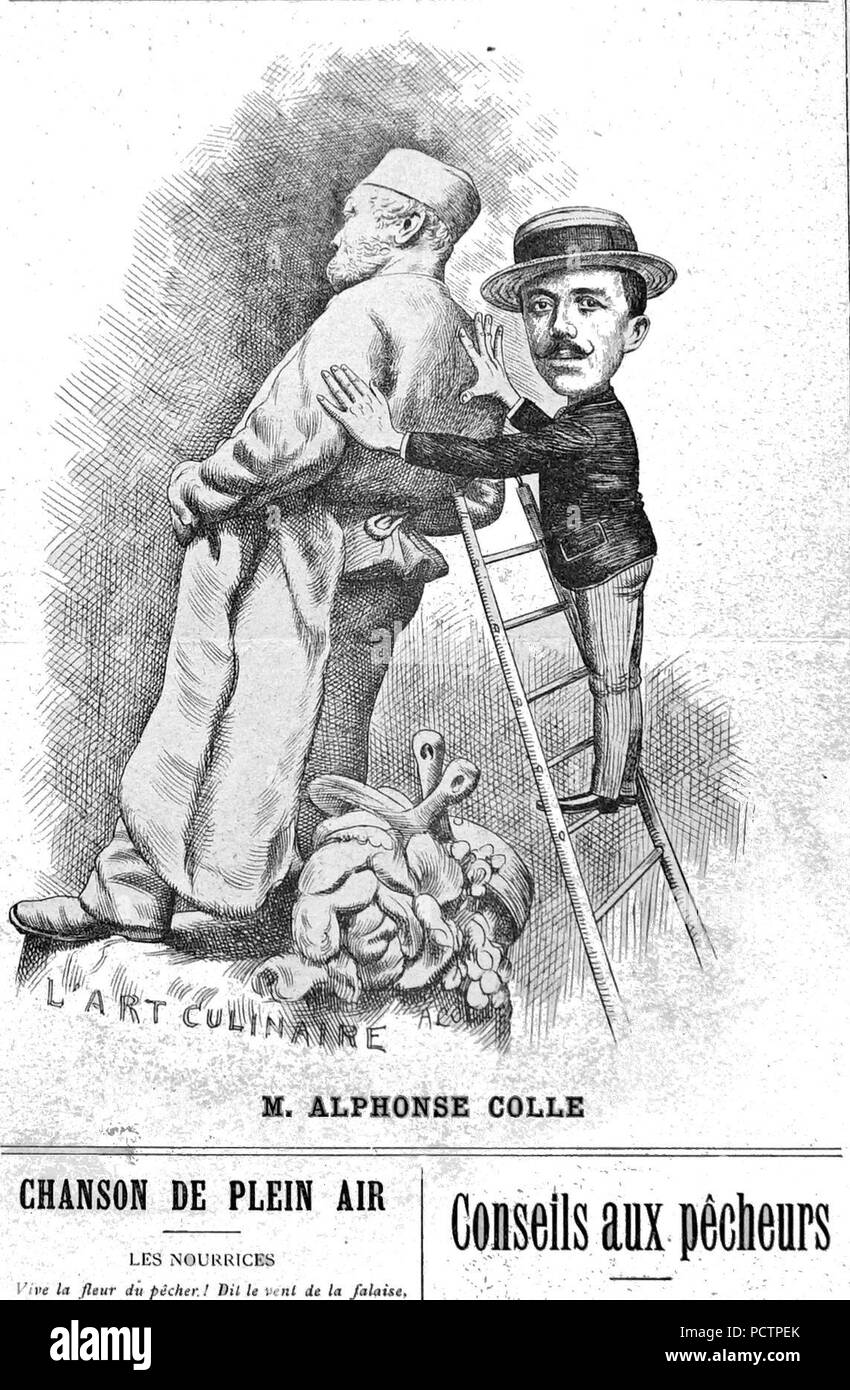 Alphonse colle la vie ardennaise illustrée 17836. Foto Stock
