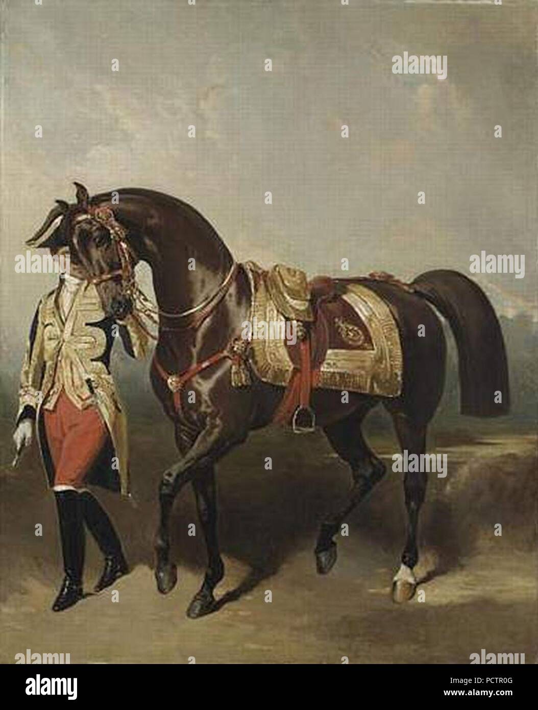 Alfred Dedreux - Lisa preferito jument de Napoléon III. Foto Stock