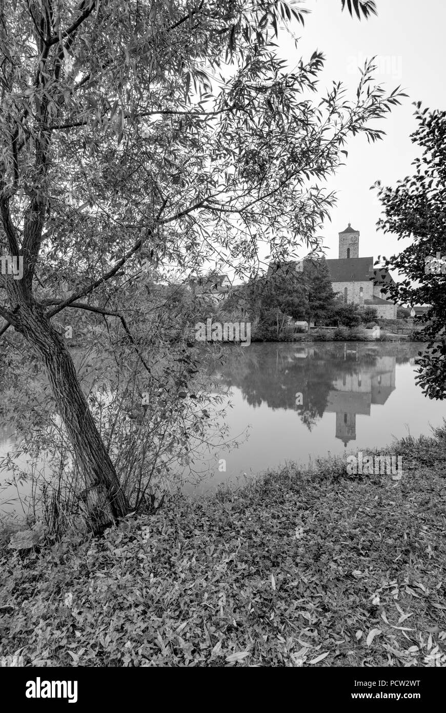 Curato chiesa Santa Maria la nascita, vedere, Hohenroth, bassa Franconia, Baviera, Germania, Europa Foto Stock