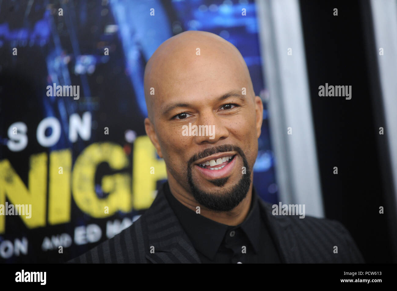 NEW YORK, NY - MARZO 09: Attore/registrazione comune artista assiste il 'correre per tutta la notte " New York premiere a AMC Lincoln Square Theatre il 9 marzo 2015 in New York City. Persone: comune Foto Stock