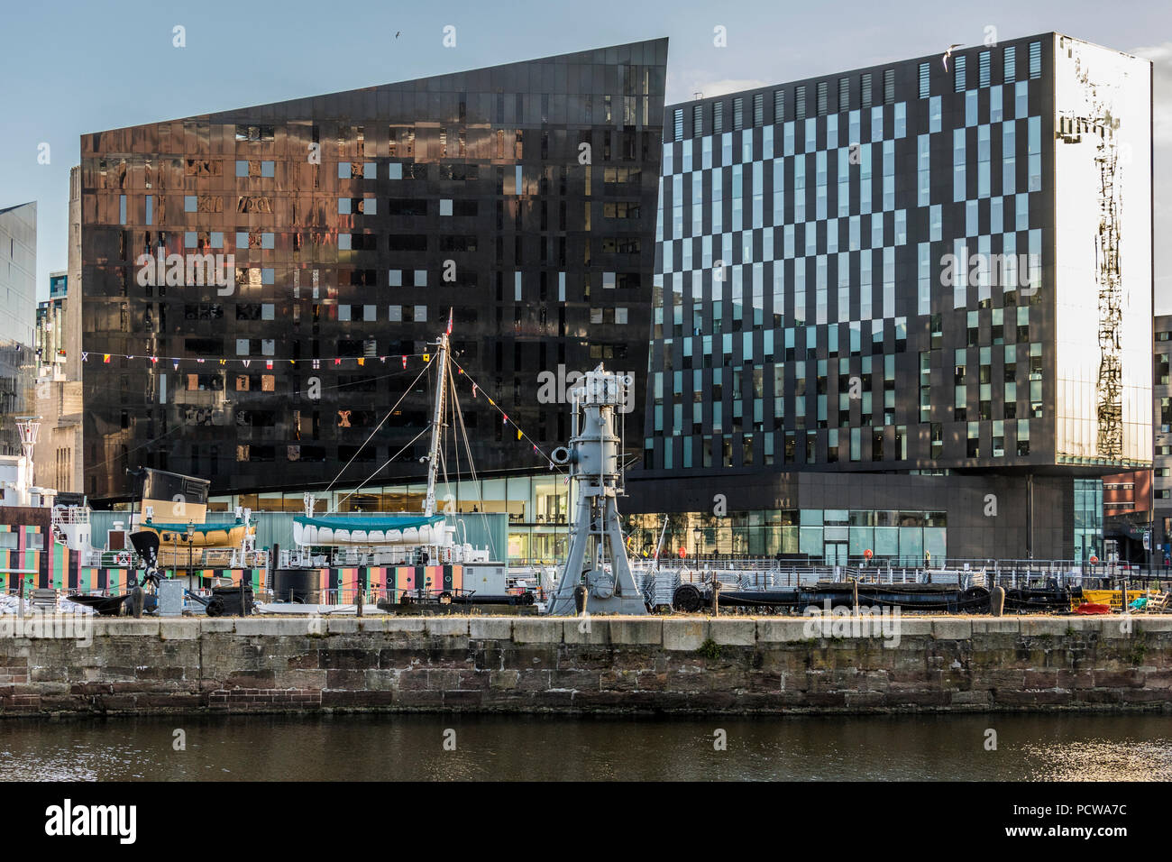 Aprire la Galleria dell'occhio a Liverpool Albert Dock Liverpool Lancashire Regno Unito Foto Stock