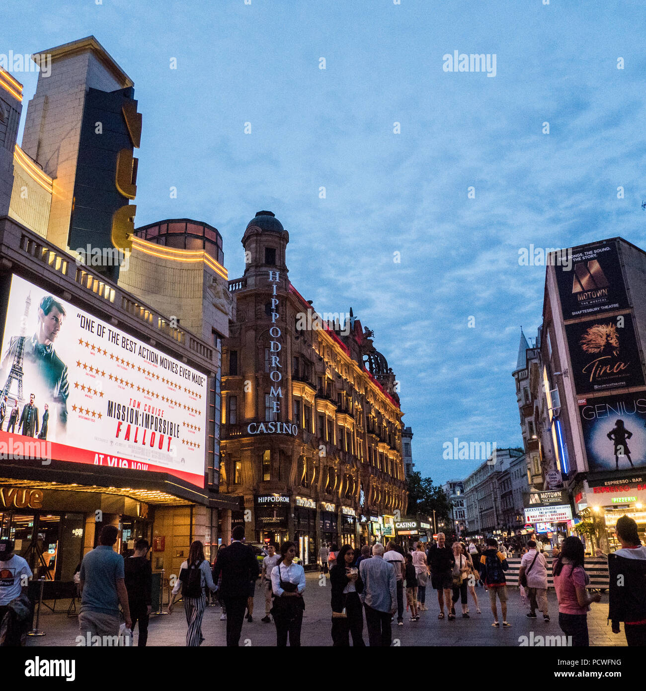 Leicester Square. Londra Foto Stock
