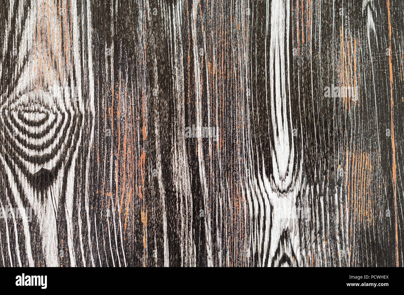 Il vecchio grunge scuro legno texture di sfondo, Foto Stock
