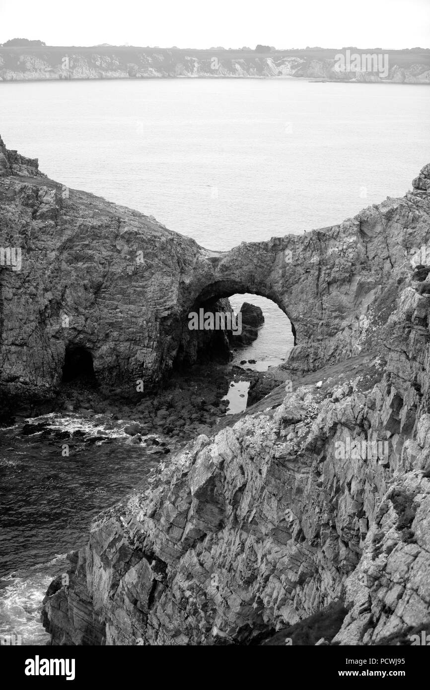 Dinnan Arch, Brittany Foto Stock