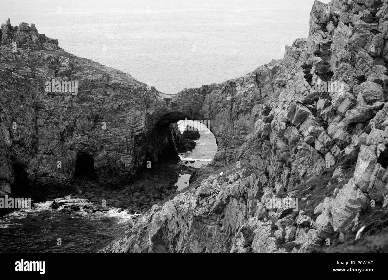 Dinnan Arch, Brittany Foto Stock