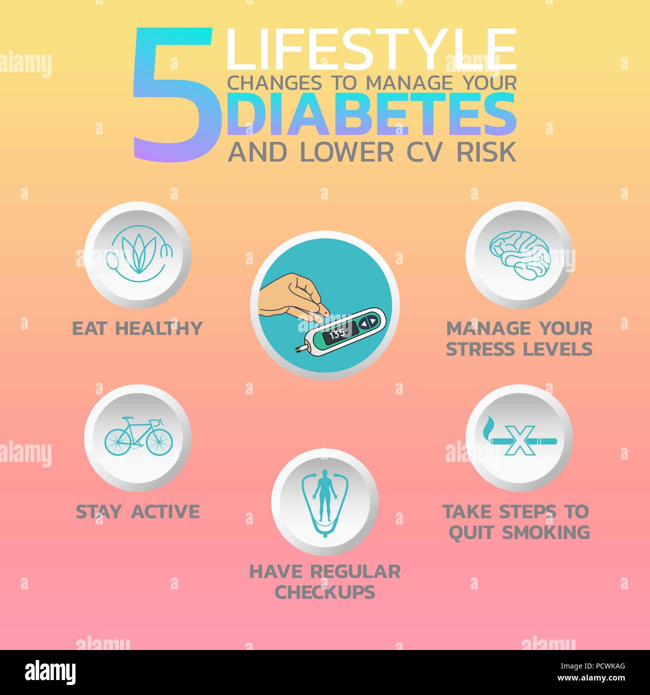 Icona del diabete design, una infografica salute medica ed infografico. Illustrazione Vettoriale Illustrazione Vettoriale