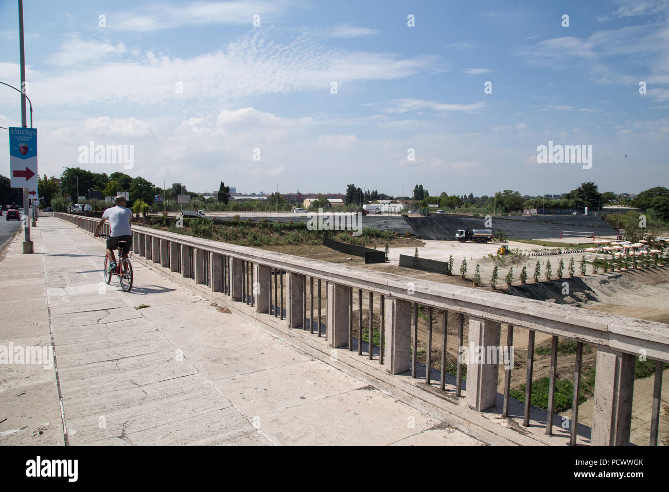 Roma Italia 3 Ago 2018 Lavori In Corso Per Realizzare