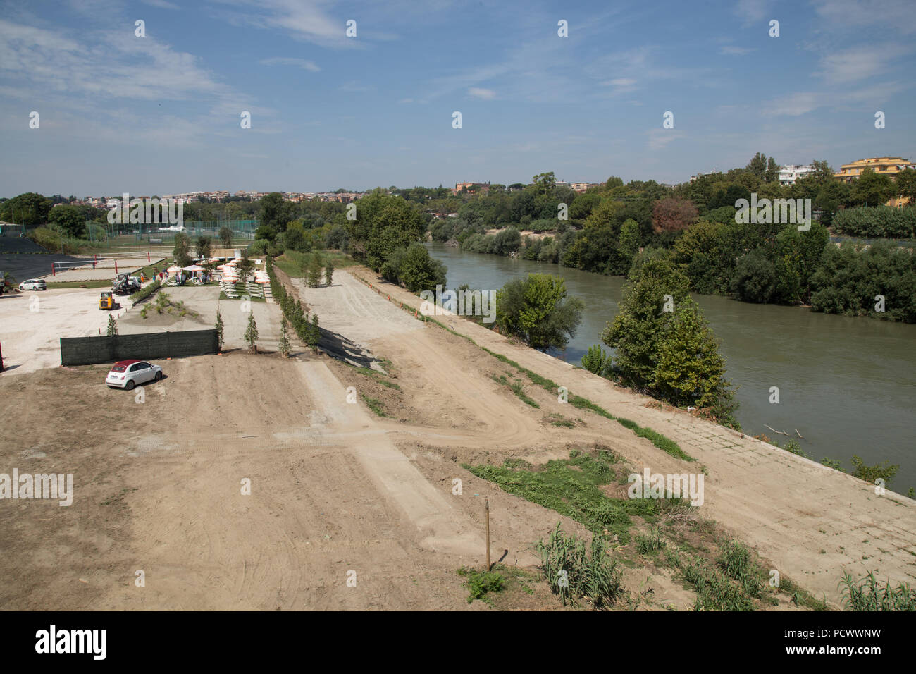 Roma Italia 3 Ago 2018 Lavori In Corso Per Realizzare
