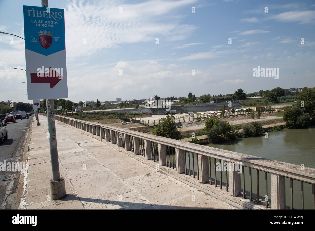 Roma Italia 3 Ago 2018 Lavori In Corso Per Realizzare