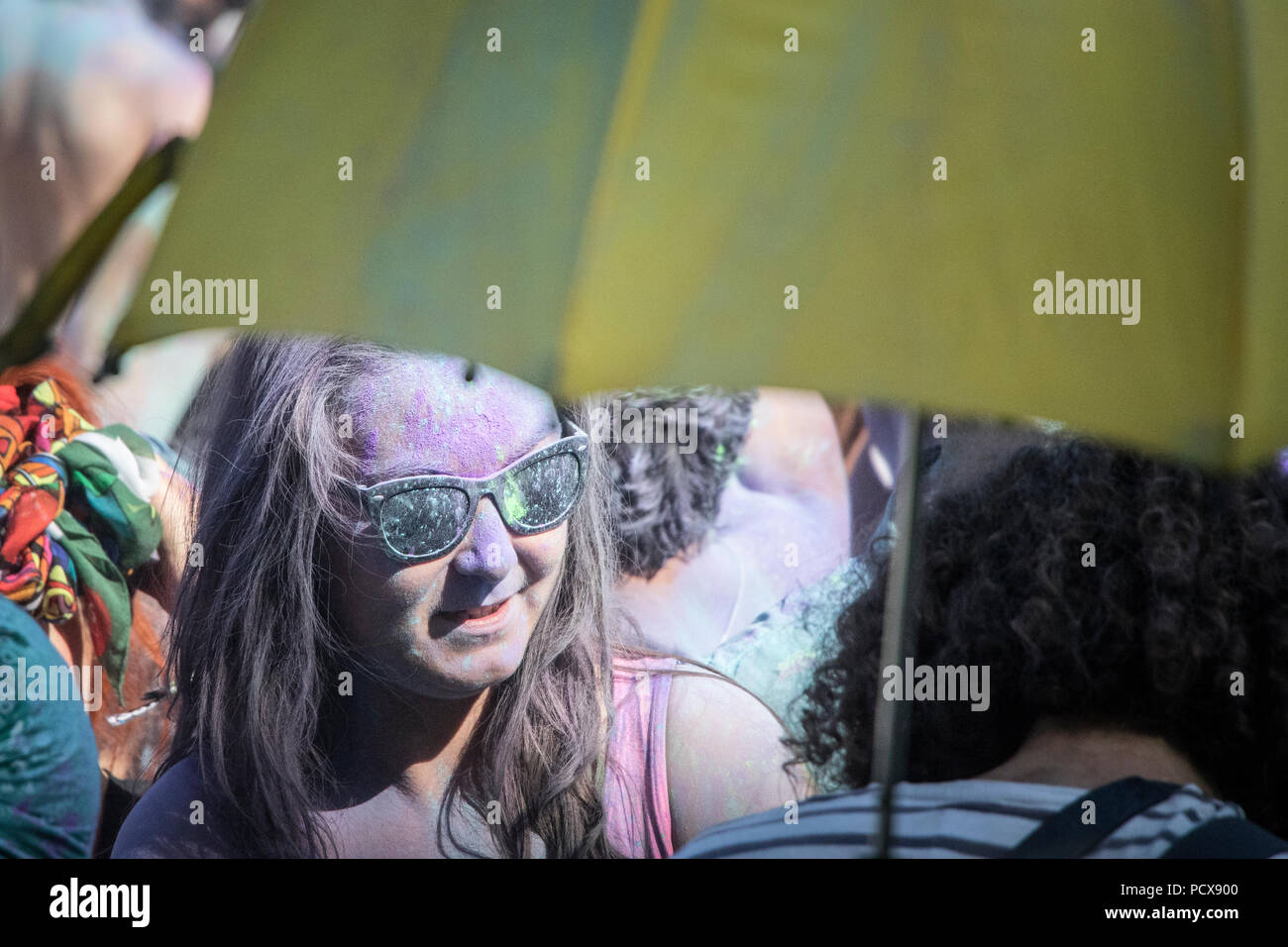 Kostrzyn su Odra, Polonia - 3 agosto 2018. Festival PolandRock uno dei più grandi festival in Europa ha iniziato a. Il ventiquattresimo Pol'e'Rock Festival di Kostrzyn. Foto Stock