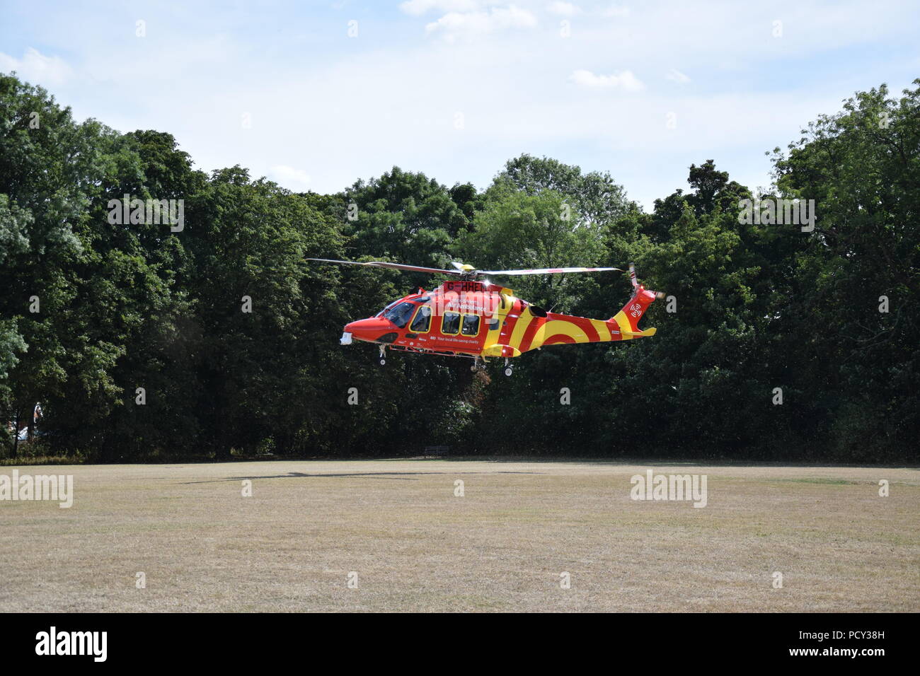Essex Herts Air Ambulance elicotteri Foto Stock