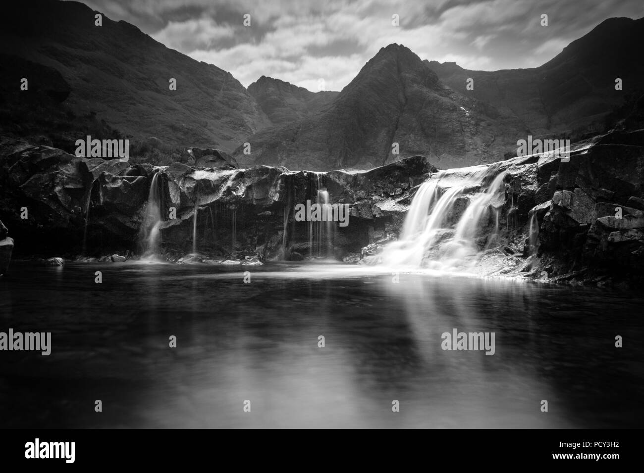 Le spettacolari piscine Fairy sull'Isola del Cielo Foto Stock