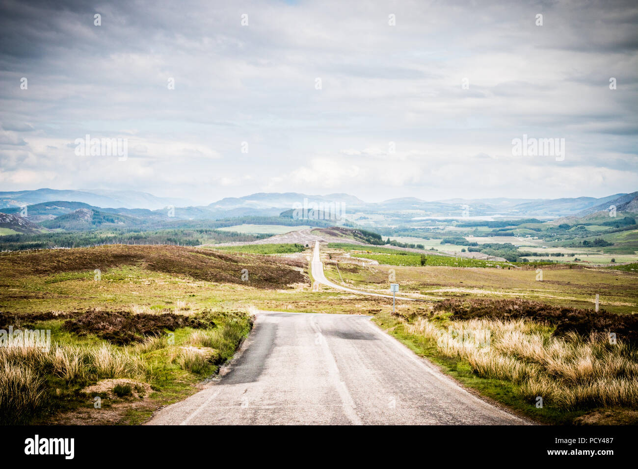 Strade in e intorno all'isola di Skye realizzati viaggi in auto incredibile - la strada a Inverness Foto Stock