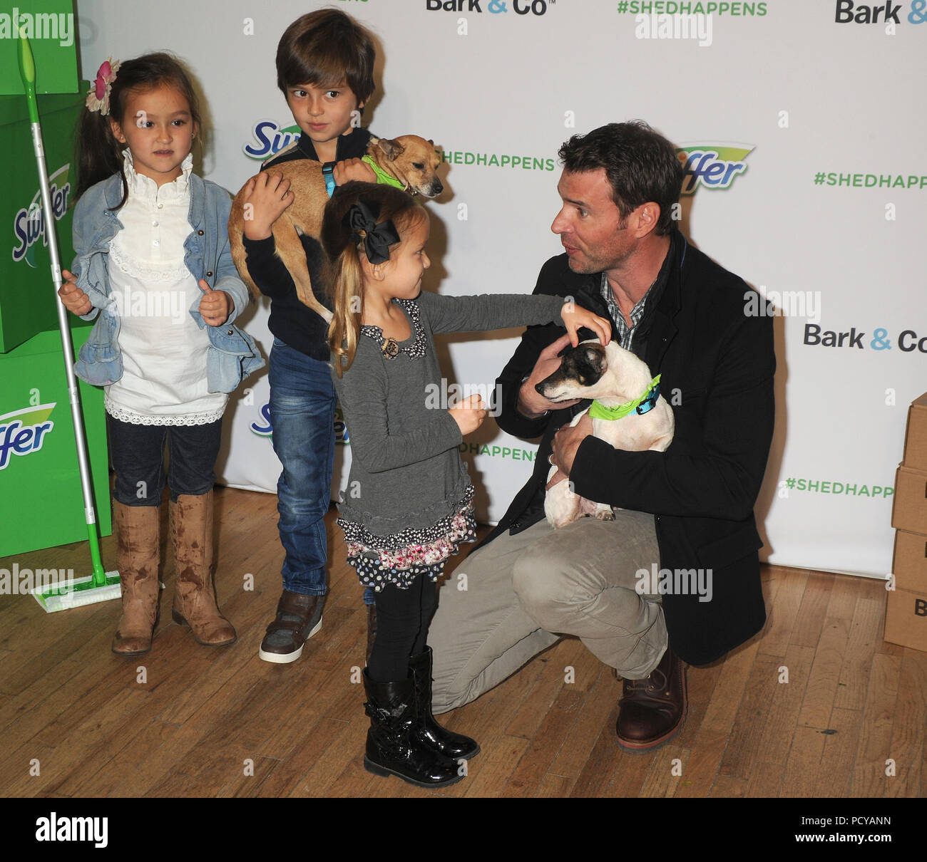 NEW YORK, NY - novembre 12: Attore Scott Foley assiste la vacanza Pet adozione evento a 101 Wooster Street a Novembre 12, 2015 a New York City. Persone: Scott Foley Foto Stock
