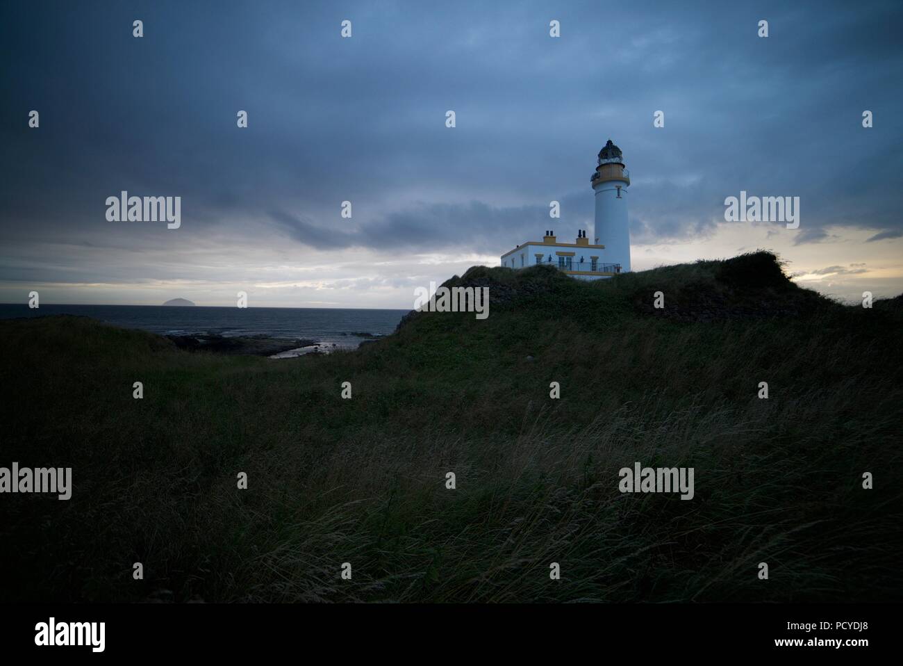 Turnberry faro sulla costa dell'Ayrshire, in Scozia. Vicino Trumo Turnberry Resort. Foto Stock