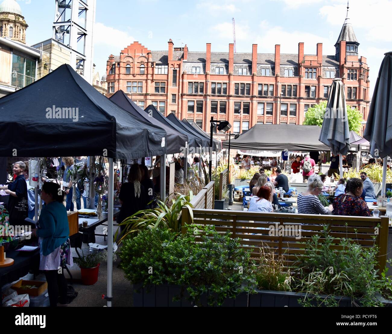 Manchester street market, Maggio 2018 Foto Stock