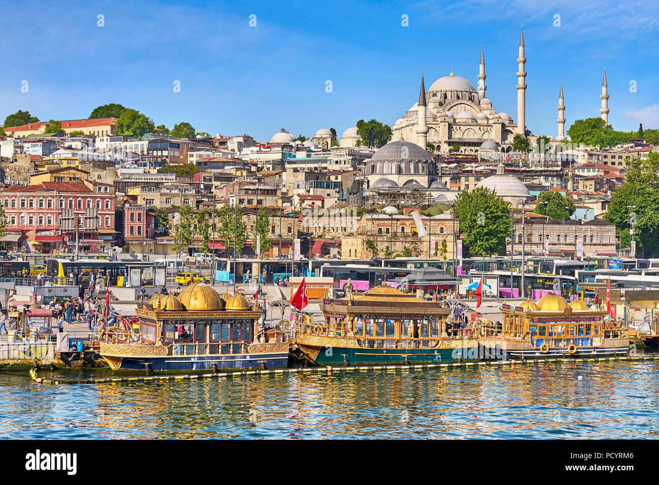 Istanbul - vista dal Ponte di Galata, Turchia Foto Stock