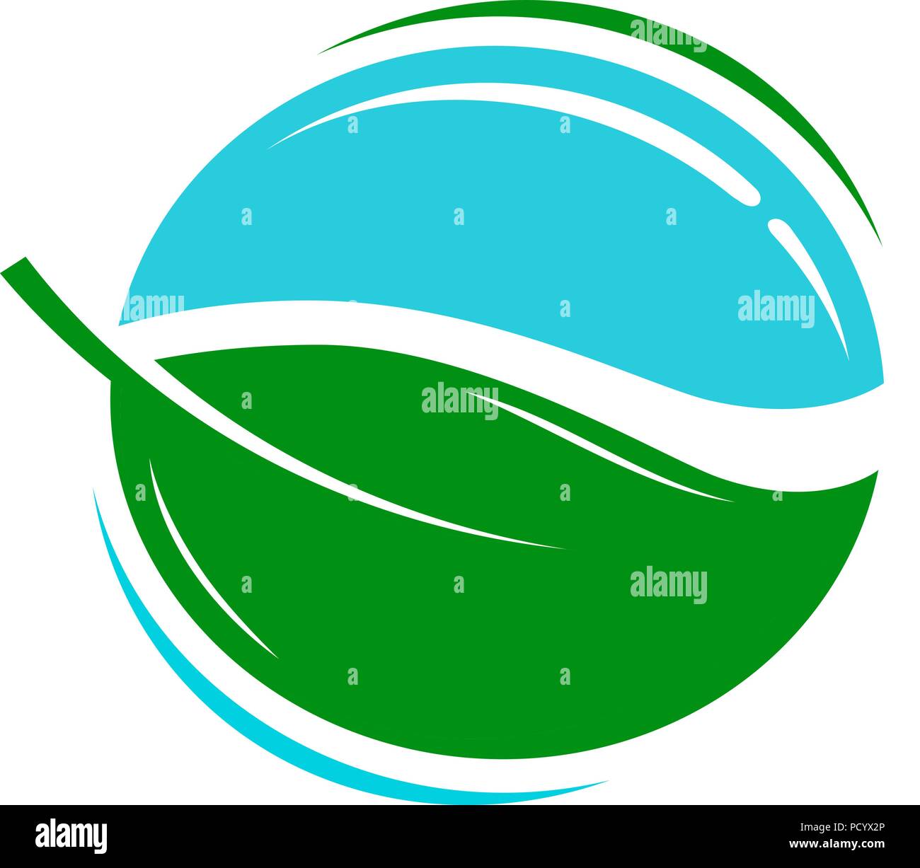 Prodotto ecologico logo o icona. Acqua fresca, simbolo eco. Illustrazione Vettoriale Illustrazione Vettoriale