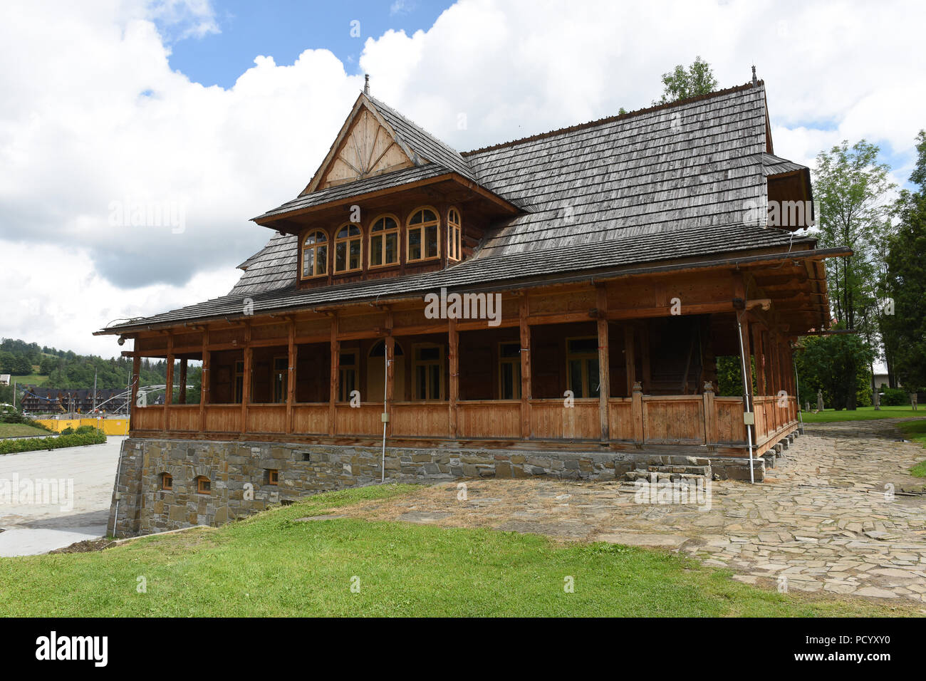 Biblioteca Poronin vicino a Zakopane Poland Foto Stock