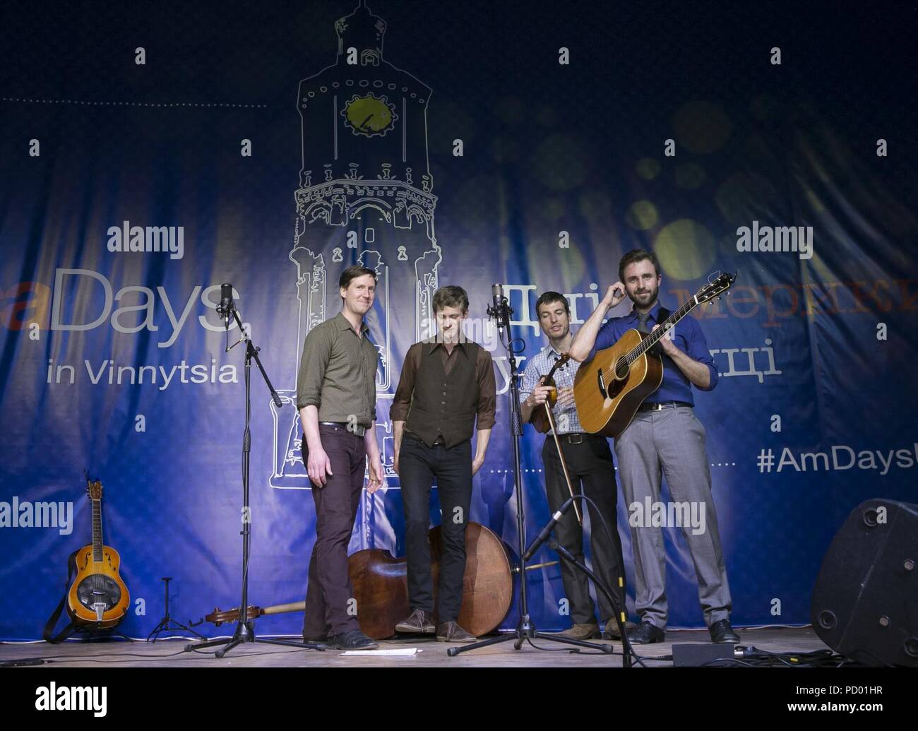 America giorni in Vinnytsia -- Tumbling ossa concerto, 27 aprile 2015 Foto Stock