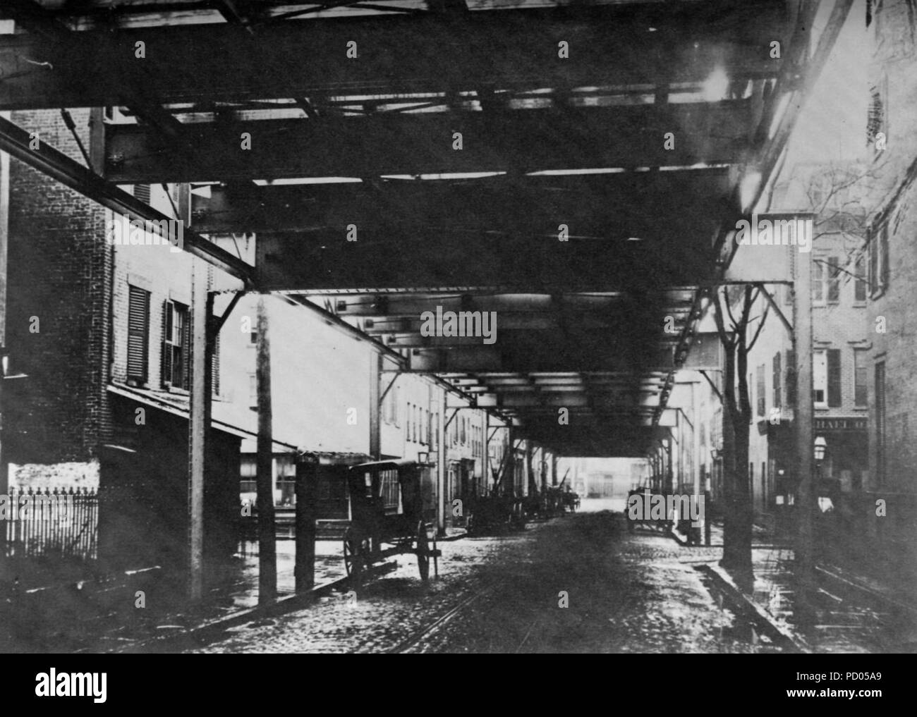 Fotografia Amerikanischer um 1877-1878 - West Third Street Foto Stock