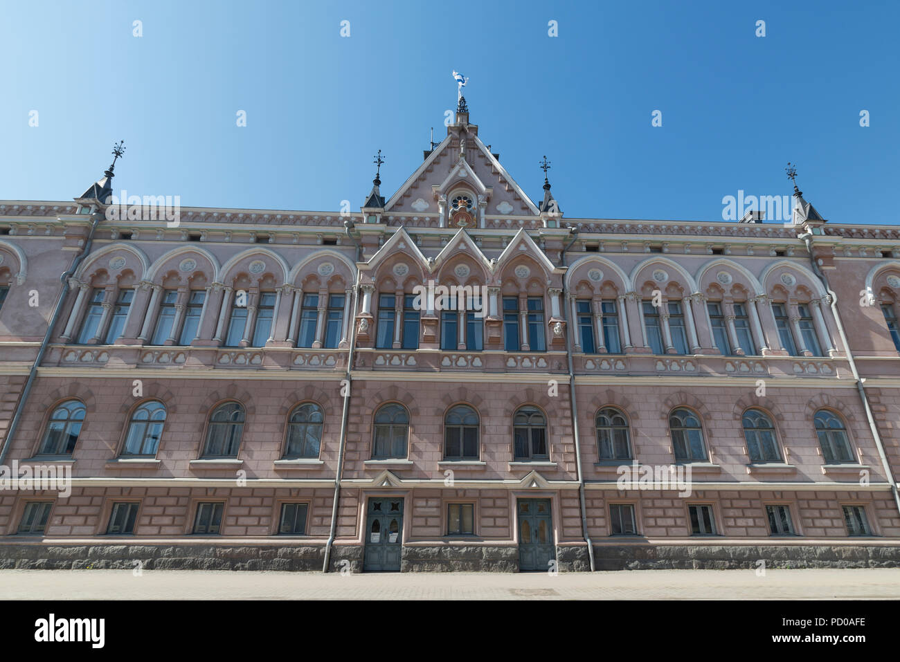Scena città di Oulu, Finlandia Foto Stock