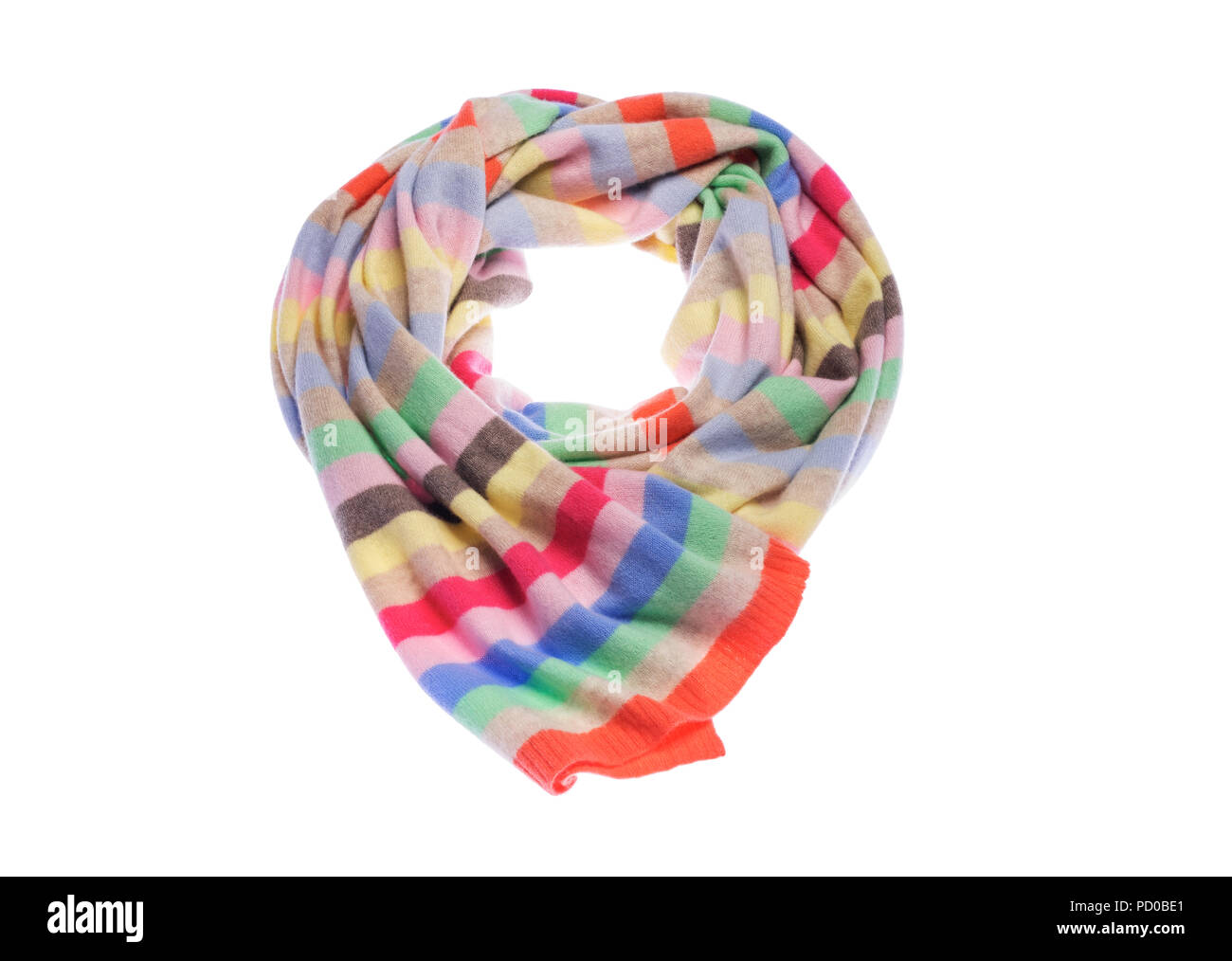Inverno caldo accogliente sciarpa. Foto Stock