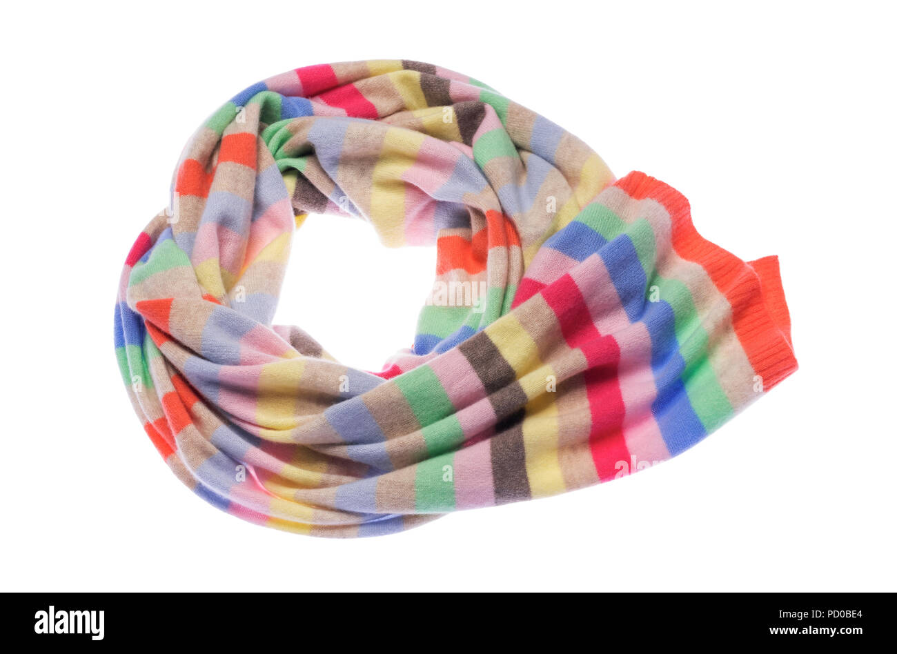 Inverno caldo accogliente sciarpa. Foto Stock