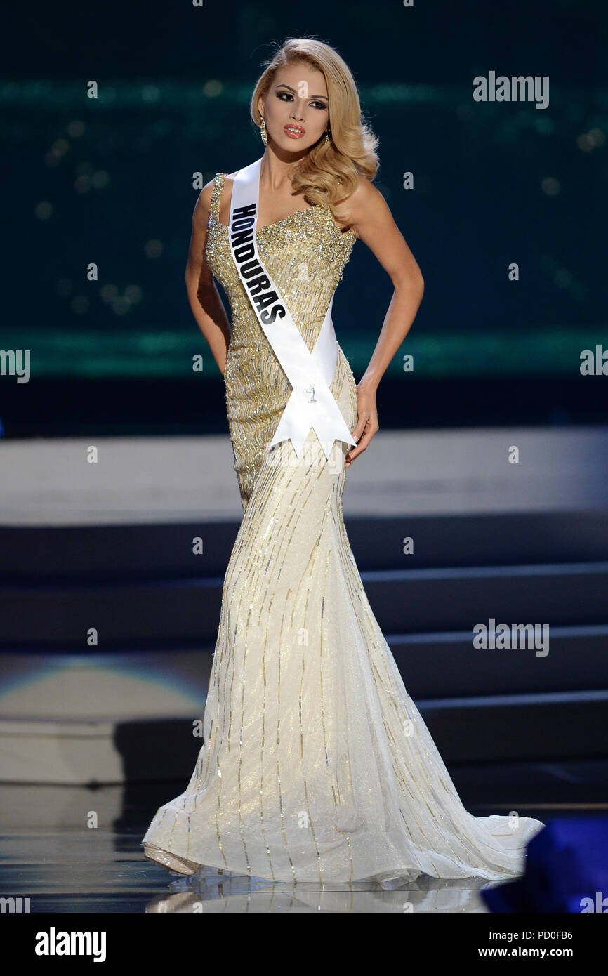 MIAMI, FL - gennaio 21: Miss Honduras Gabriela Ordonez compete nel la 63a edizione annuale di Miss Universo concorrenza preliminare e costume nazionale mostra che si è tenuta presso l'U.S. Secolo Bank Arena a Florida International University on gennaio 21, 2015 a Miami in Florida. Persone: Miss Honduras Gabriela Ordonez Foto Stock