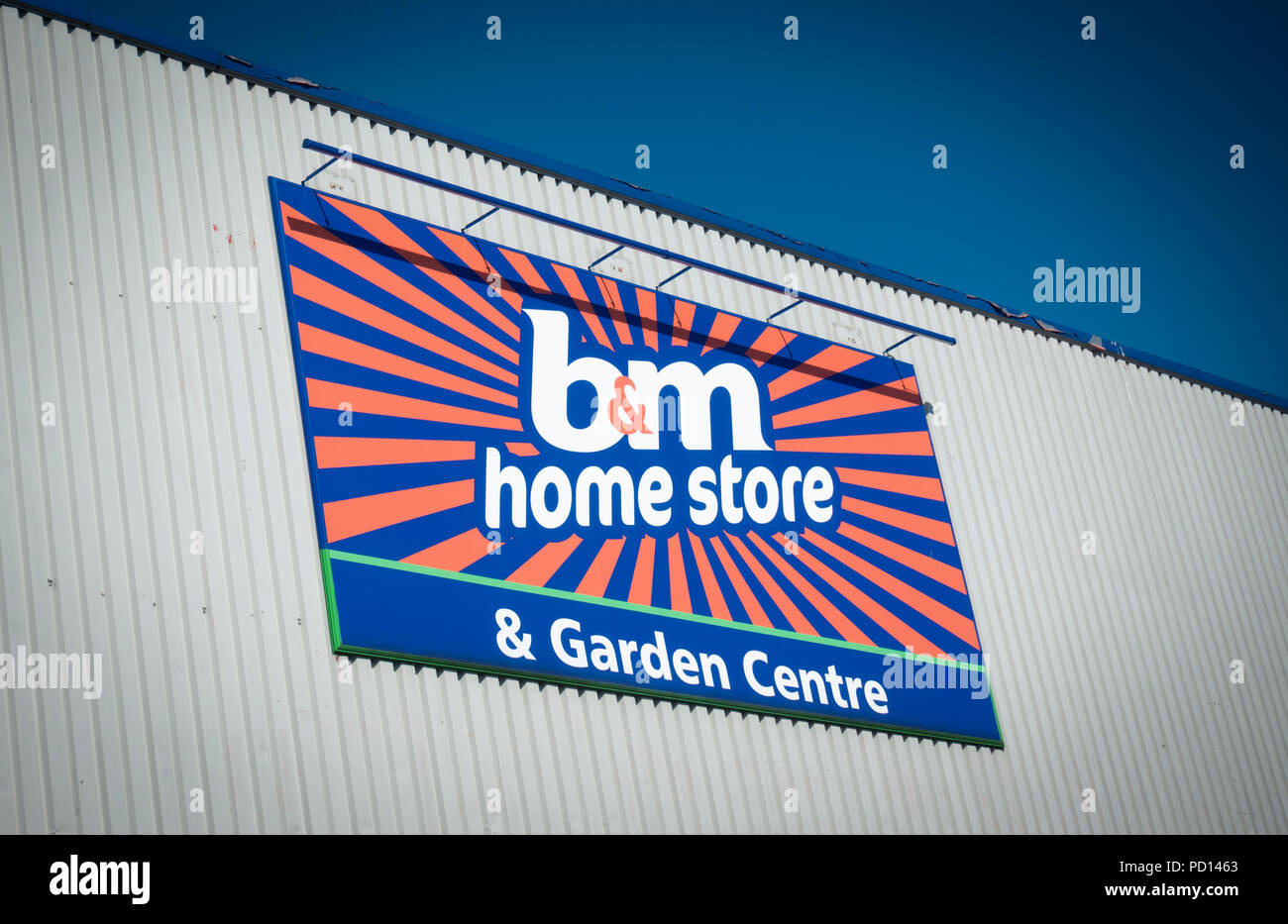 B&M Home Negozio segno Foto Stock