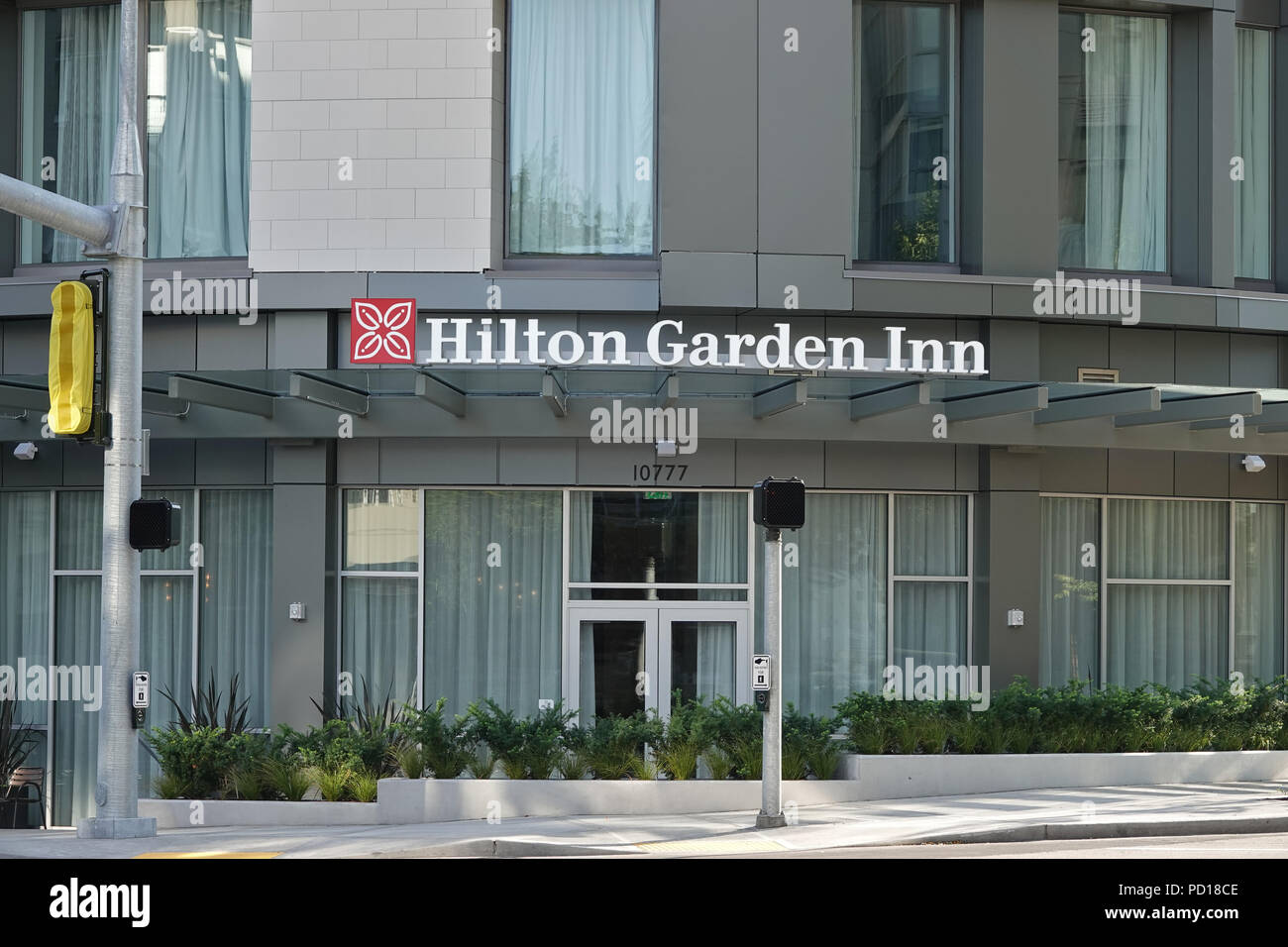 Hilton Garden Inn nel centro di Bellevue, WA, Stati Uniti Foto Stock