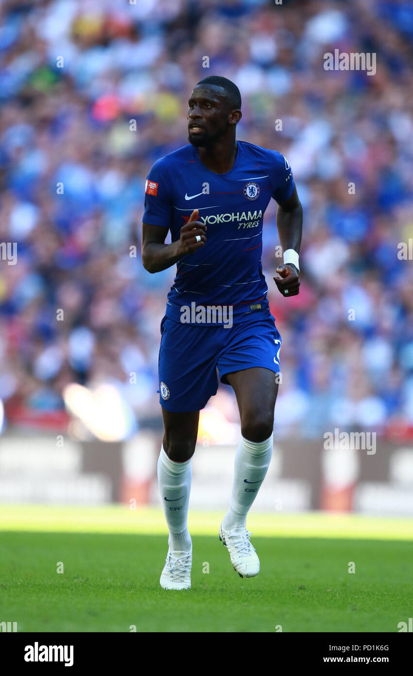 Londra, Regno Unito. 5 agosto 2018. La Comunità fa scudo tra Chelsea FC e Manchester City FC, allo Stadio di Wembley Agosto 5, 2018 Credit: Paolo Marriott/Alamy Live News Foto Stock