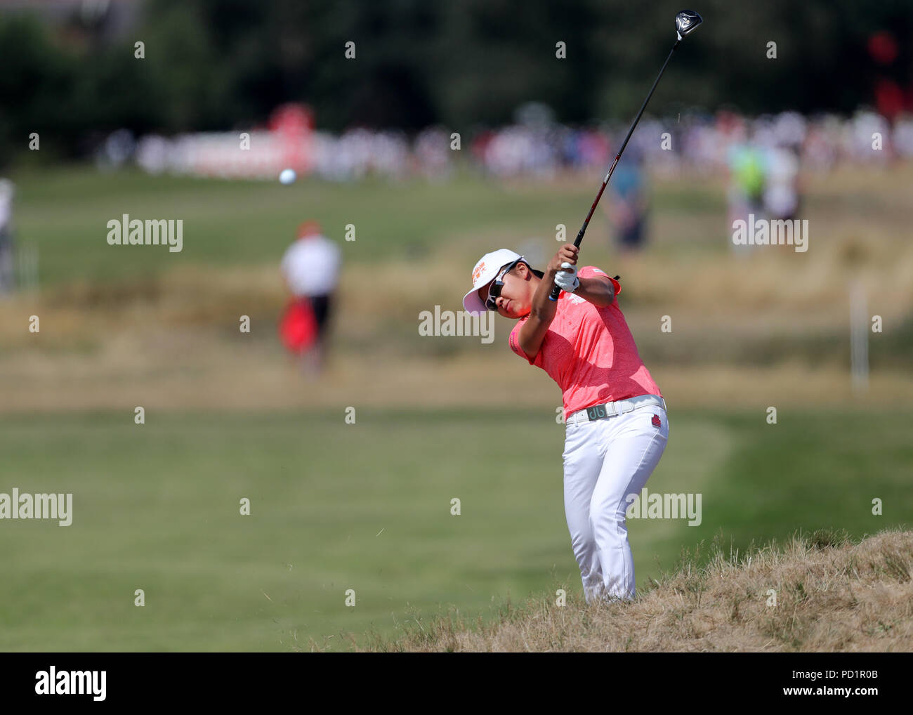 Wei-ling Hsu durante il giorno quattro di Ricoh donna British Open al Royal Lytham & St Annes Golf Club. Foto Stock