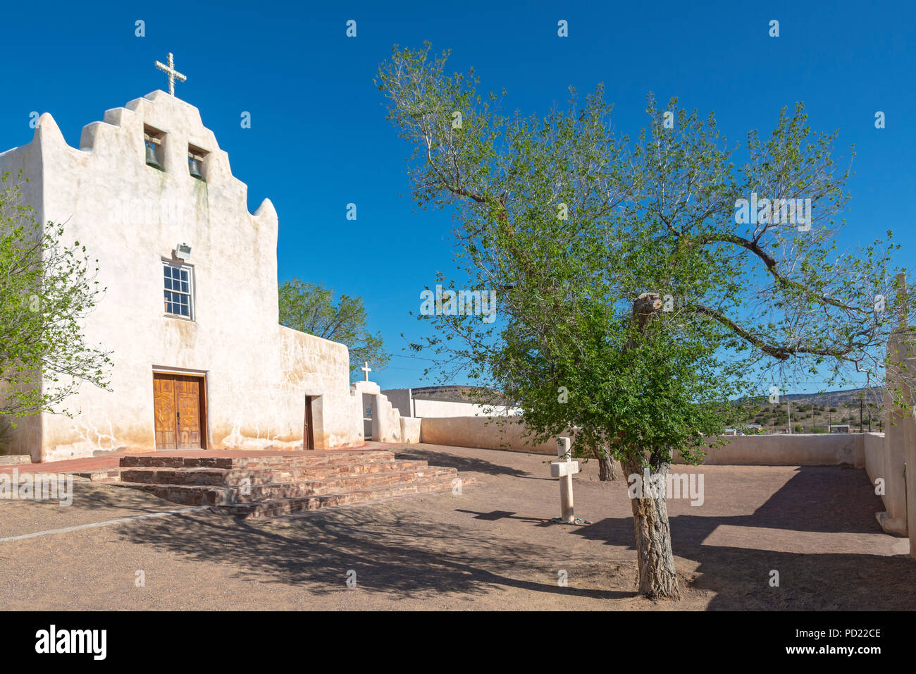 Nuovo Messico, Laguna Pueblo, Chiesa di San Giuseppe, costruito 1699 Foto Stock