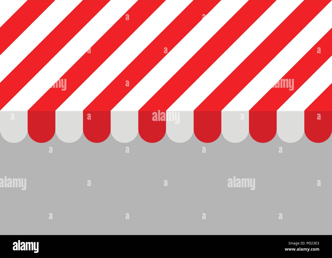 Rossa e bianca a strisce ombrellone. Orizzontalmente seamless pattern, EPS 8 illustrazione vettoriale o sullo sfondo per gli annunci, copertine, poster siti web ecc. No. 1 Illustrazione Vettoriale
