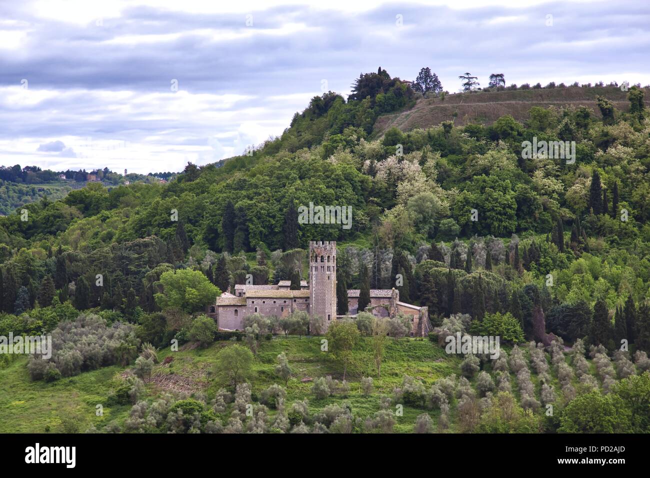 Abbazia dei Santi Severo e Martirio, Orvieto, Umbria, Italia Foto Stock