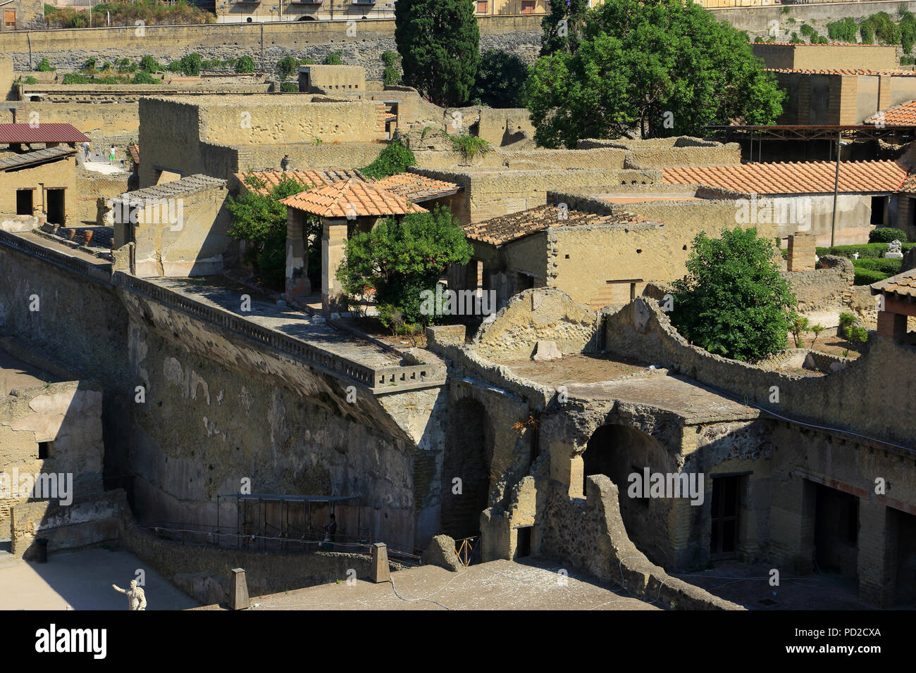 Guarda il mosaico casa atrium e terrazza di M.Nonio Balbo Foto Stock