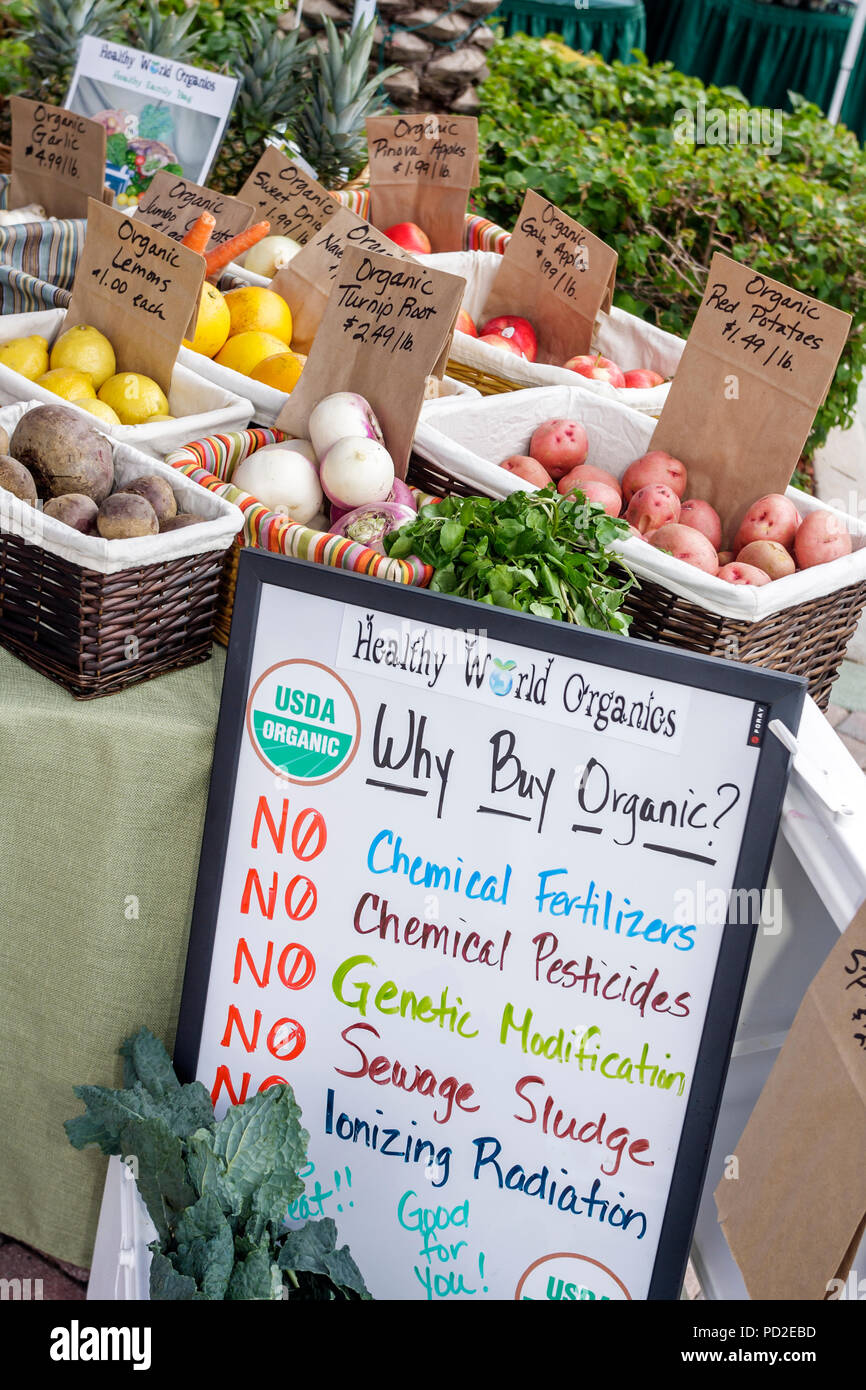 Boca Raton Florida, Palm Beach County, Royal Palm Place, Farmers Market, shopping shopper shopping negozi negozi mercati mercato acquisti vendere, Retail st Foto Stock